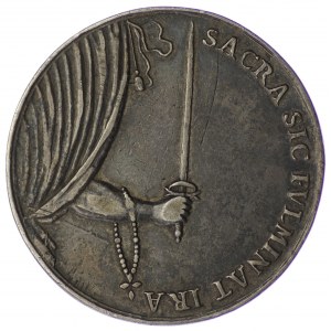 Polska, Medal August II Mocny 1697 - bardzo rzadki