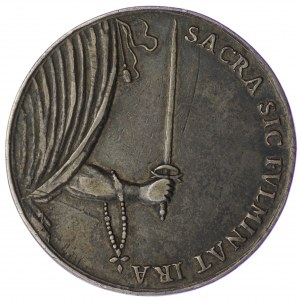 Polska, Medal August II Mocny 1697 - bardzo rzadki