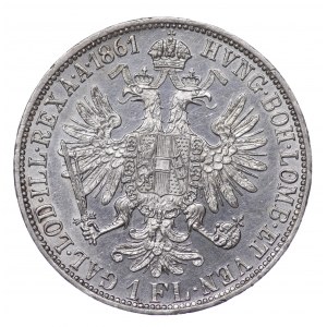 Austria, 1 floren 1861 A