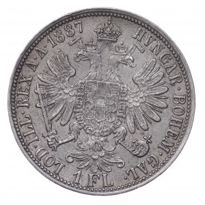 Austria, 1 floren 1887