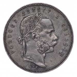 Maďarsko, 1 forint 1868 GYF