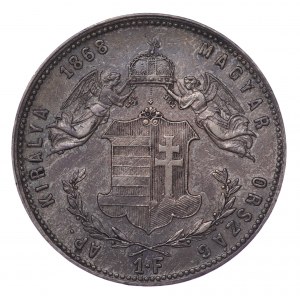 Maďarsko, 1 forint 1868 GYF