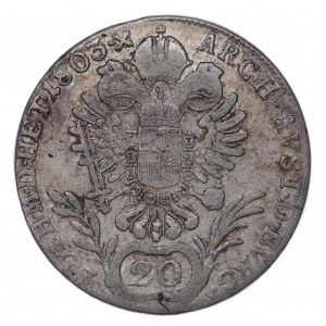 Austria, 20 krajcarów 1803 F