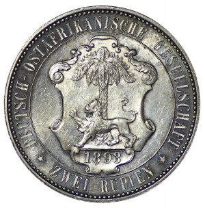 Niemcy, Wilhelm II (1888-1918), 2 rupie, 1893 - piękne i rzadkie