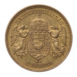 Węgry, 10 koron 1896, Krzemnica - rzadsze