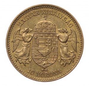 Węgry, 10 koron 1896, Krzemnica - rzadsze