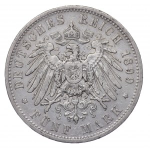 Deutschland, 5 Mark 1899 A