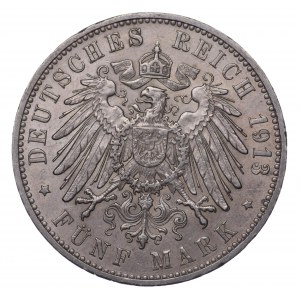 Deutschland, 5 Mark 1918 G