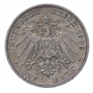 Germany, 3 marks 1909 F