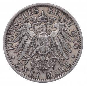 Německo, 2 marky 1908 A