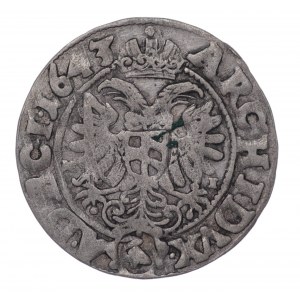 Śląsk, Ferdynand III, 3 krajcary 1643 MI, Wrocław
