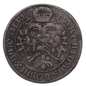 Silesia, 3 krajcary, 1700 CB, Brzeg