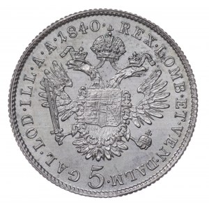 Rakousko, 5 krajcars 1840 C