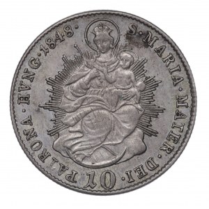 Rakúsko, 10 krajcars 1848 B
