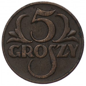Polska, II RP, 5 grroszy 1930