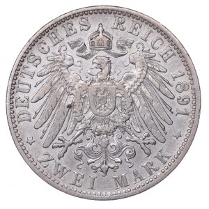 Germany, 2 mark 1891