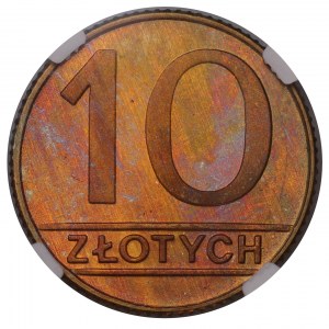 Polska, PRL, 10 złotych 1990