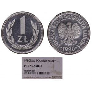Polska, 1 złoty 1980