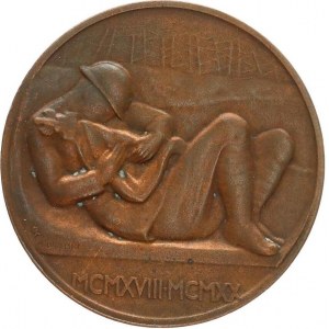 Polska, Medal 1920 Poległym Cześć autorstwa Mieczysława Lubelskiego