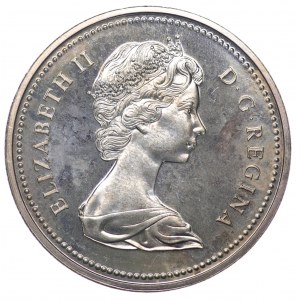 Kanada, Elżbieta II, 1 Dolar, British Columbia 1871-1971