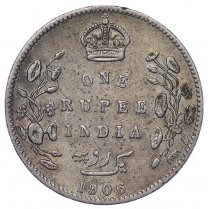Indie brytyjskie, 1 Rupia 1906
