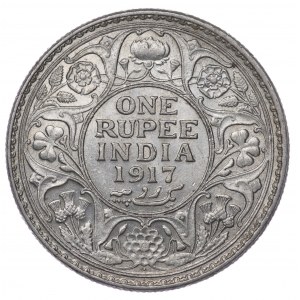 Indie Brytyjskie, Jerzy V, 1 Rupia 1917
