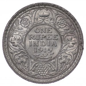 Indie Brytyjskie, Jerzy V, 1 Rupia 1919