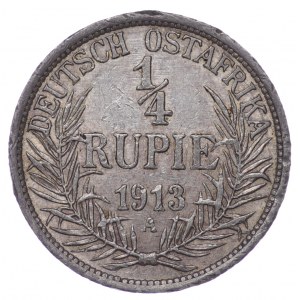 Germany, German East Africa, 1/4 rupiah 1913 A