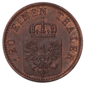 Niemcy, Brandenburgia-Prusy, Wilhelm I, 3 Fenigi 1867 A