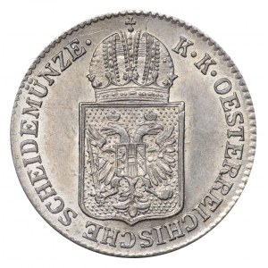 Rakúsko, 6 krajcars 1849 A - krásny exemplár