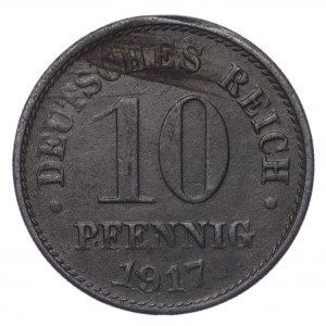 Niemcy, 10 fenigów 1917