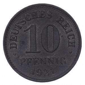Niemcy, 10 fenigów 1921