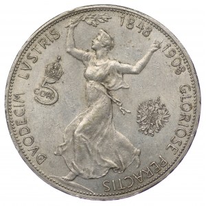 Austria, 5 koron 1908