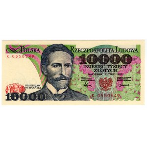 Polska, 10 000 złotych 1987, seria K