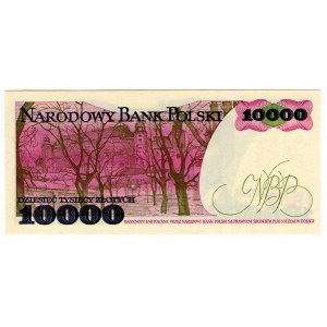 Polska, 10 000 złotych 1987, seria K