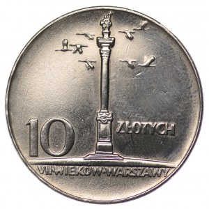 Polska, PRL, 10 złotych 1966, Mała kolumna