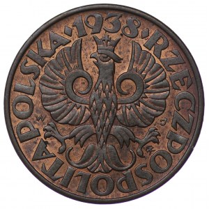 Polska, II RP, 5 groszy 1938