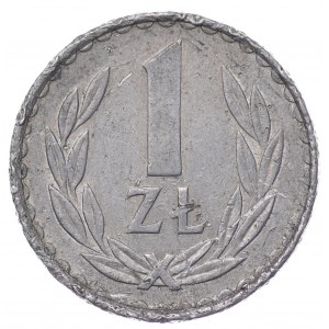 Polska, PRL, 1 złoty 1982, cienka data