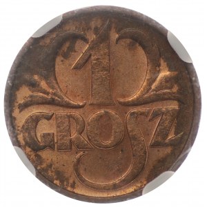 Polska, II RP, 1 grosz 1938