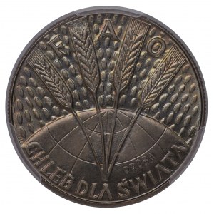 Polska, PRL, 10 złotych 1971 FAO, Chleb dla świata, próba