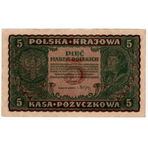 Polska, 5 marek polskich 1919, II seria AK