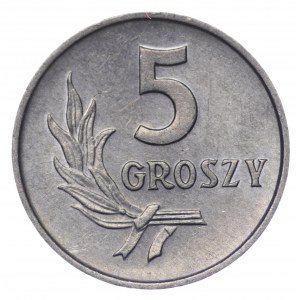 Poland, communist Poland, 5 pennies 1972