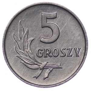 Polska, PRL, 5 groszy 1967