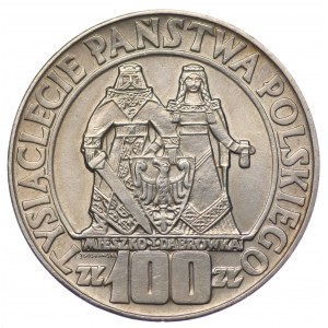 Polska, PRL, Mieszko i Dąbrówka, 100 złotych 1966