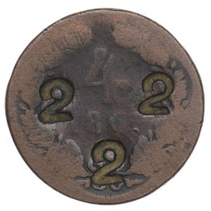 Austria, 4 krajcary 1868 - kontramarki (2 2 2)