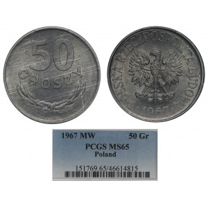 Polsko, PRL, 50 groszy 1967