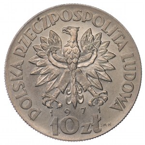 Polska, 10 złotych 1971 PRÓBA FAO - FIAT PANIS