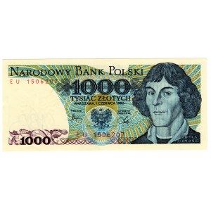 Polska, PRL, 1000 złotych 1982, seria EU