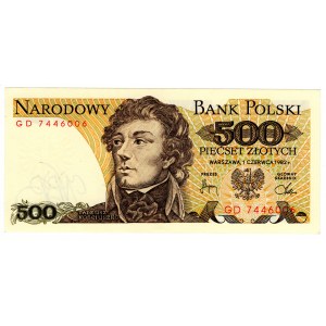 Polska, PRL, 500 złotych 1982, seria GD