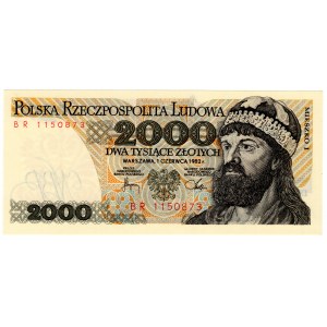Poland, People's Republic of Poland, 2000 gold 1982, BR series